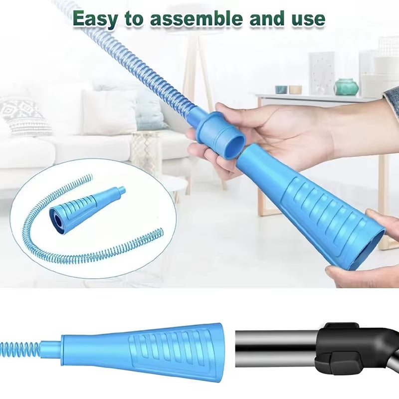 Dryer Vent Cleaner Kit Vacuum Attachment Bendable Dryer Lint Remover with Guide Wire Dryer Lint Screen Cleaning Hose